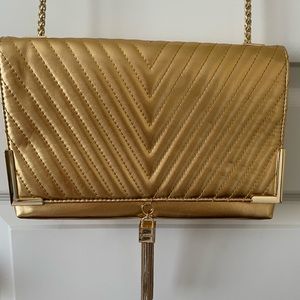bebe Gold bag , Chain Strap